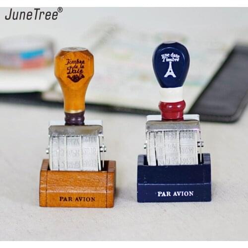 Wooden Date Stamp For DIY Scrapbook Personalized Stamp date Wedding Invitation Card Arts Crafts Rolling Wheel Stationery Office