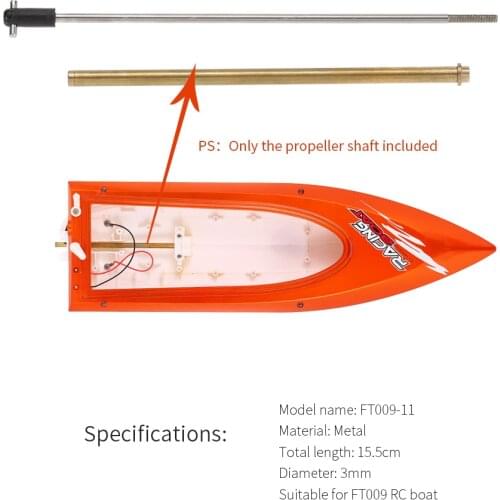 For Feilun FT009 RC Boat Original Feilun FT009-11 Propeller Shaft Boat Spare Part RC Boat Can Sail Faster After Installing It