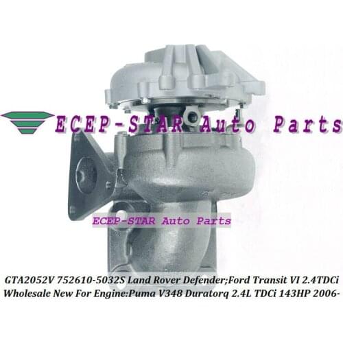 GTA2052V 752610 752610-5015S 6C1Q6K682EE 3C1Q6K682FA 1355059 Turbo For Land-Rover Defender For Ford Transit 6 Puma Duratorq 2.4L