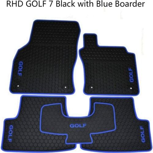 Cutom No Odor Carpets Waterproof Rubber Car Floor Mats for Right Hand Drive RHD Volkswagen Golf 5 6 7 POLO 5 GTI 6GTI 7GTI