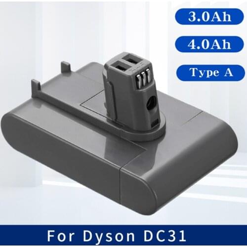 DC31 Replacement Dyson Lithium Battery 3.0Ah 22.2V Only Compatible with Type A DC31 DC34 DC35 DC44 Animal DC45 Handheld Vacuum