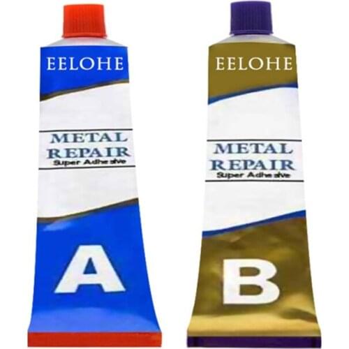 A+B Metal Repairing Adhesive Super Glue Metal Repair Paste Iron Steel Auto Radiator Water Tank leakage Plugging Welding Glue