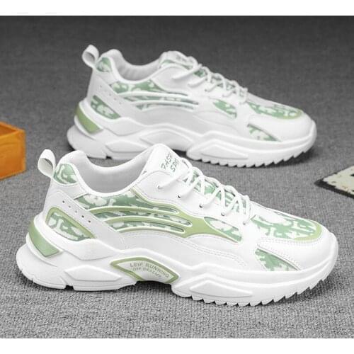 New Calico Old Shoes Casual Sports 2021 Summer New Trend Ins Low-Top Thick-Soled Cold Stick Mens Shoes