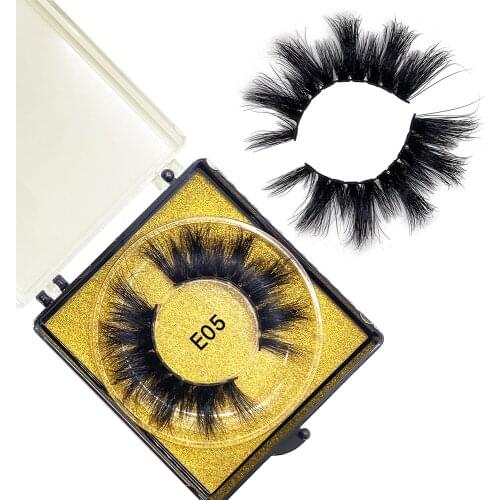 20mm Mink Lashes 5D False Eyelashes No Cruelty Popular Global Natural Fluffy Soft Eyelash Extension E14 Sexysheep Lashes