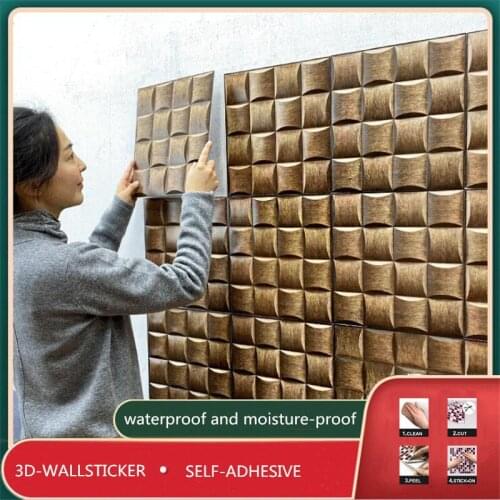 Big Cube Kitchen Thick Background Wallpaper Self Adhesive Waterproof Contact Paper Bathroom Natural 3D Wall Stickers Protection
