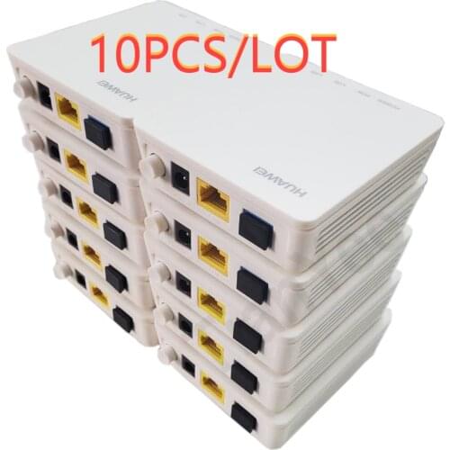 10pcs Lot 90% New Gpon ONU HG8310M ftth Fiber Optic HG8010H ont Router 1GE with power 8310H 8010H EPON ONU
