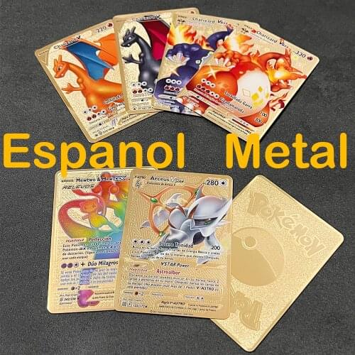 French and English Cards Game GX Pokemon Battle Carte Trading Vmax TAG TEAM Cards Game Children Toy