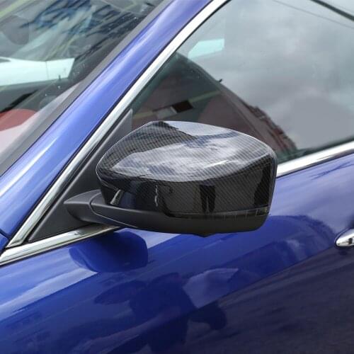 2 Pcs For Maserati Levante 2016 2017 2018 Car Accessories Carbon Fiber Car Side Rearview Mirror Cover Cap Trim