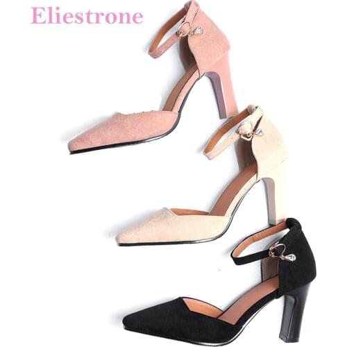 New Summer Elegant Black Pink Women Nude Sandals Stiletto Heels Ladies Formal Dress Shoes AS3181 Plus Big Small Size 11 32 43 46