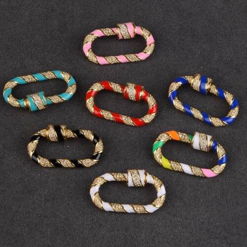 Chanfar Jewelry Making Multicolor Clasp Lock Hook Spiral Clasps for DIY Luxury Women Necklace Bracelet Hand Made Accessories