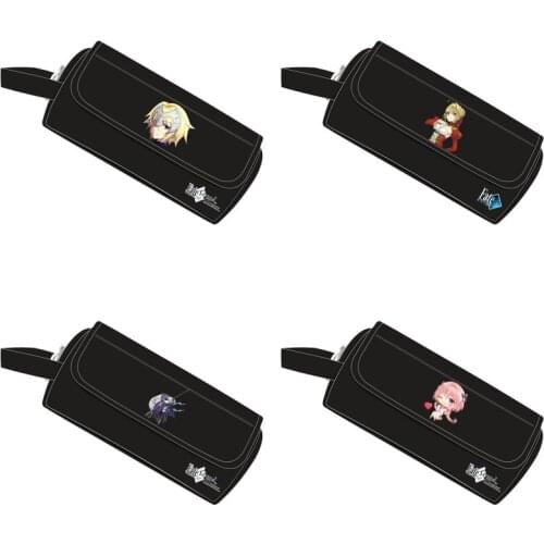 1pcs Anime Cartoon Fate/Grand Order Stationery Holder Student Pencil Case Zipper Pen Bag Cosplay Prop Decor Boy Girl Gift
