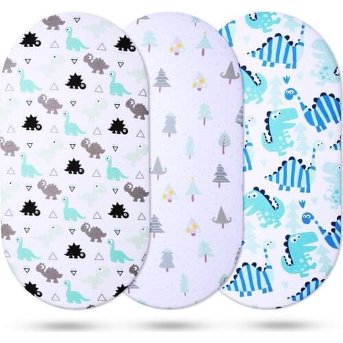 Baby Sheets 100% Breathable Cotton Sheet Or Bassinet Pads/Mattress For Boys Girls Grey Stars Animals Ultra Soft 82*41cm