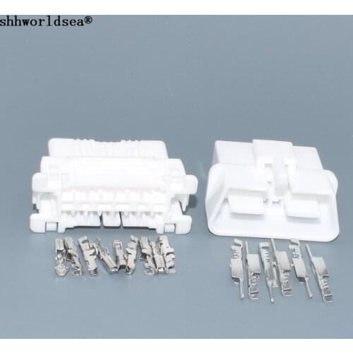 Worldgolden 16 Pin 1.8mm 179631-1 Car OBD Connector Diagnostic Socket Female Male Plug For Toyota