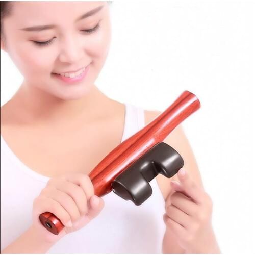 Bian-stone electric scraping instrument massage is spinal massage whole spine care lumbar spine scraping board through the back