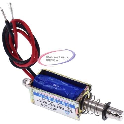 JF-0530B DC 6V 12V 24V Push&Pull type gangbei-0530B Open Frame Electromagnet keepping Force 5N travel 10mm Linear Solenoid