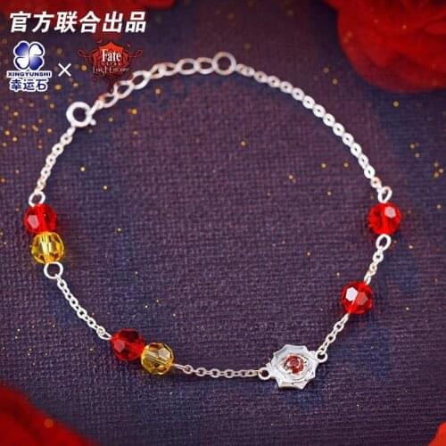 [Fate EXTRA]Nero Anime 925 sterling silver Bracelet Red Saber Extella FGO CCC Red Saber Action Figure Fate Grand Order Gift