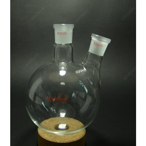 1000ml 2 neck round bottom Boiling Flask,24/29 joint,Glass flask,lab glassware