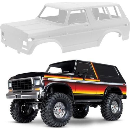 1/10 Scale 313MM Wheelbase Ford ABS Hard Body Set and Interior for RC Crawler Car TRX4 Bronco SCX10 90046 Redcat GEN8 RGT 86100