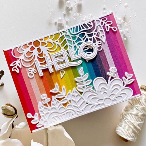 New Flower border frame metal Cutting Dies Stencils DIY Scrapbooking Paper/photo Cards Embossing Dies