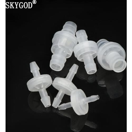 3,4,5,6,8,10,12mm Plastic One-Way Non-Return Pagoda Inline Fluids Check Valve for Fuel Gas Liquid Ozone-Resistant Water Stop