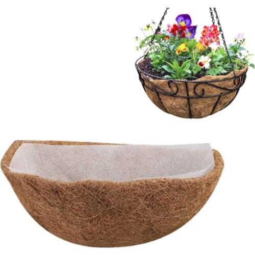Coconut Hanging Plant Pots Vegetable Flower Pot Basket Liners Planter Art Hanger Outdoor Holder Wall Decor Garden Decoration