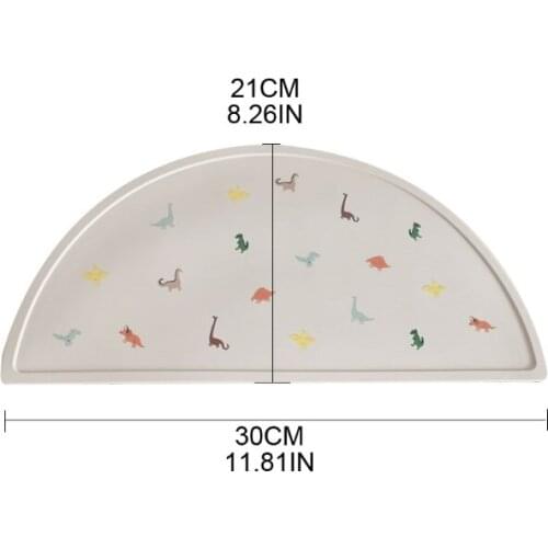 High Chair Silicone Placemat Cartoon Anti-Slip Dining Table Mat for Infant Anti-slip Pad Baby Feeding Bowl Placemats