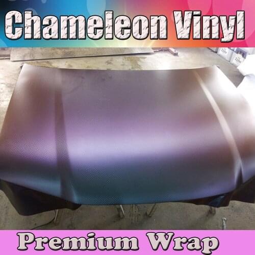 Blue to Purple 3D Carbon Fibre Chameleon vinyl sticker foil for car wrap vinyl film for vehicle wraps 1.52x30m Roll