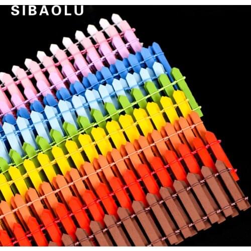 1pc Wooden Fence figurine decorative home decor miniature fairy garden decoration accessories modern Desktop Gift Moss ornaments