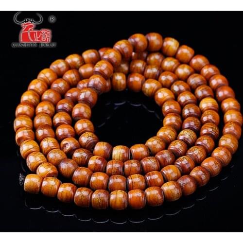 20PCS Handmade Carved Yak Bone Beads, Brown Antique prayer Beads for jewelry making DIY Jewelry Accessorie 8X10mm 7X9mmmm