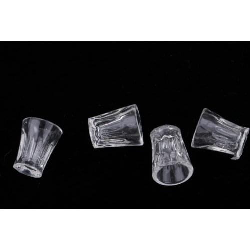 1:12 Dollhouse Miniature Kitchen Tableware Supplies Water Glasses 4pcs
