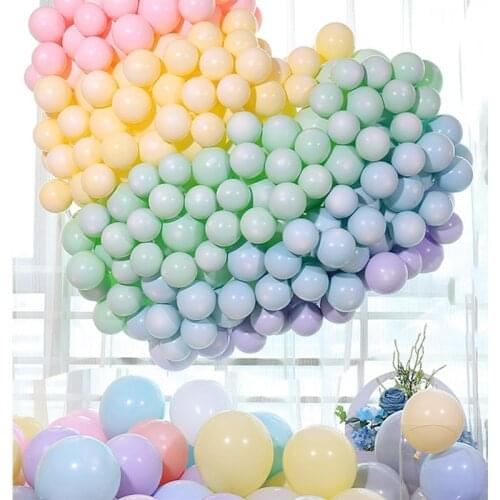 50pcs 12inch Macarons Candy Pastel Latex Balloons Wedding Birthday Party Baby Shower Arch Home Decorations Air Globos Supplies