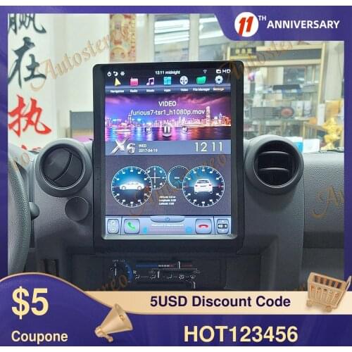 Android 9 128G Tesla Screen Car GPS Navigation For TOYOTA LAND CRUISER LC70 LC75 LC76 Stereo Head Unit Multimedia Player Carplay