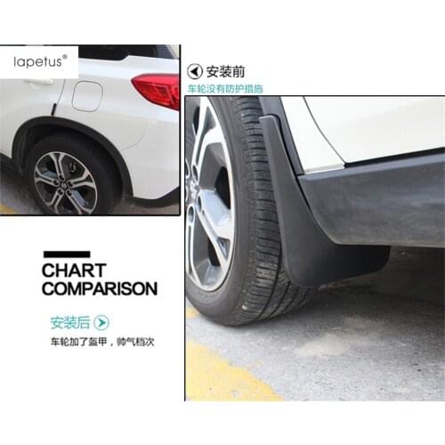 Lapetus Accessories Fit For Suzuki Vitara Escudo 2015 - 2019 Mudguards Mud Flap Flaps Splash Guards Fender Protect Cover Kit