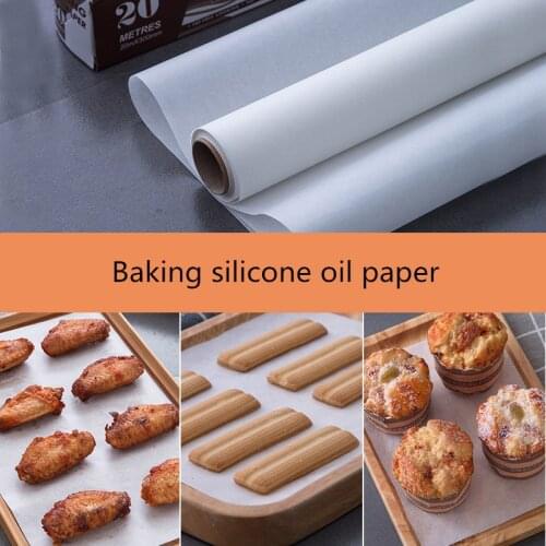 Household baking silicone oil paper food grade baking cake barbecue butter oil paper oven baking paper roll Baking Tools