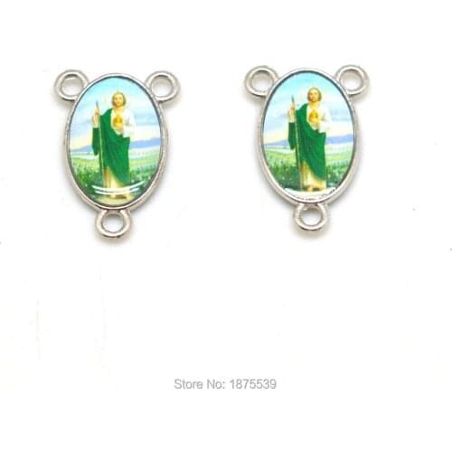 Saint Jude Rosary Centerpiece 23*15 mm Two Side Same Photo