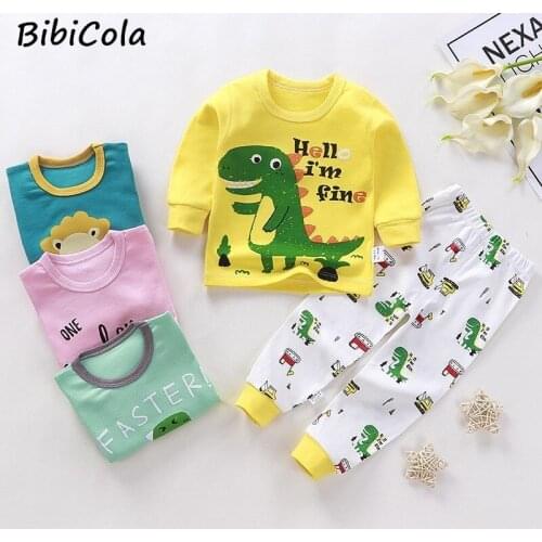 Children Pyjamas Set Fashion Cotton Sleepwear Newborn Girl Boy Pijamas Cotton Spring Autumn Bebe Newborn Sleepers