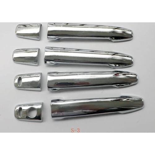 For Citroen C4 Aircross 2012 ABS Plastic Chrome Door Handle Cover Decoration Car Styling Stickers Auto Accessories 8 Pcs