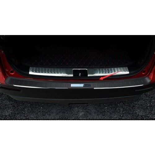 For Suzuki Vitara 2016-2018 car external rear bumper panel trunk trim cover Stainless Steel plate pedal car Accessories 1pcs