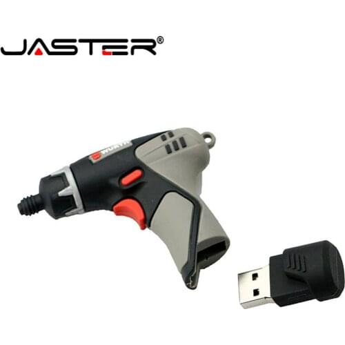JASTER Pendrive 4GB 8GB 16GB 32GB 64GB USB Flash Drive Electric Drill USB 2.0 Tool Memory Stick Cartoon USB Flash Disk