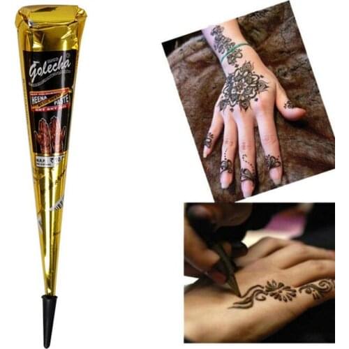 Tattoo Painting Cream Henna Tattoo Cream Natural Herbal Temporary Waterproof Tattoo Black Body Painting Ink Dropshipping