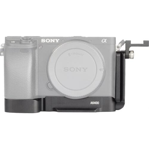 Quick Release a6400 L Plate light Weight Veritical L-Bracket Base for Sony A6400 Vlog Camera With Arca Style Cold Shoe QR Plate