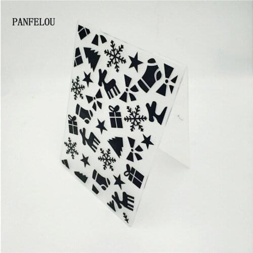 HOT plastic Snowflake gift box craft card making paper card album wedding decoration clip Embossing folders