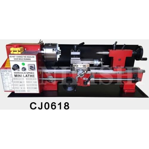 Mini lathe, small lathe, home teaching lathe CJ0618, mini machine tool, wood bead and wood processing lathe