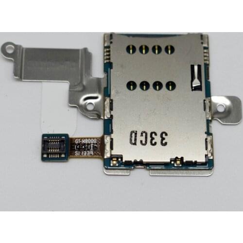 Orginal new For Samsung Galaxy Note 10.1 N8000 Sim Card Reader Holder Tray Slot Socket Flex Cable