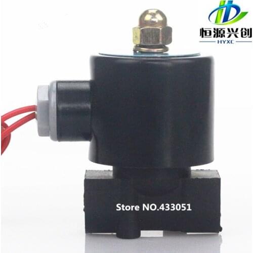 Plastic solenoid valve G1/4" G3/8" G1/2" G3/4" G1" G2" Gas Water Pneumatic Electric Solenoid Valve Water Air DC 12V