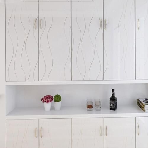 Self-adhesive waterproof thickening wallpaper paint bathroom kitchen dining table cabinet refrigerator furniture renovation