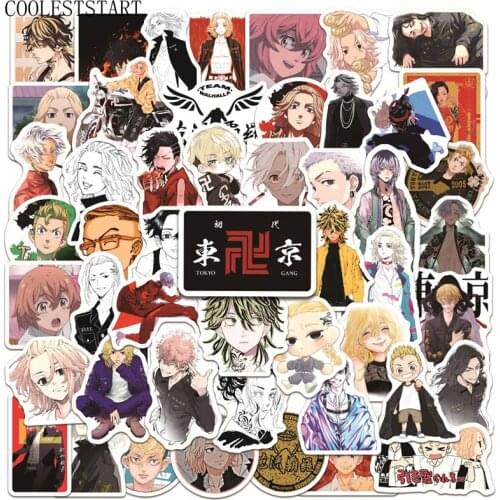 10/50Pcs/set Cartoon Anime Tokyo Revengers Graffiti Stickers For Suitcase Laptop Truck Waterproof Car Sticker Girls Motorcycle