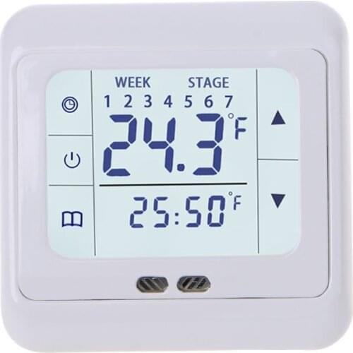 Thermoregulator Touch Screen Heating Thermostat for Warm Floor,Electric Heating System Temperature Controller With Kid Lock X4YD