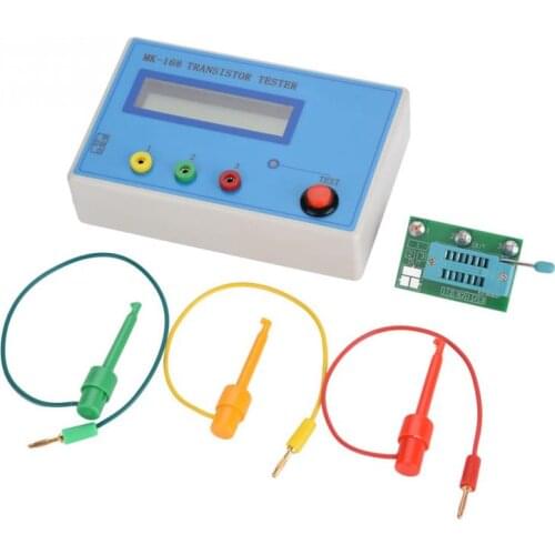 1 Set MK-168 Transistor Tester Diode Triode Capacitance Resistance ESR RLC NPN PNP MOS Meter Capacitance Tester