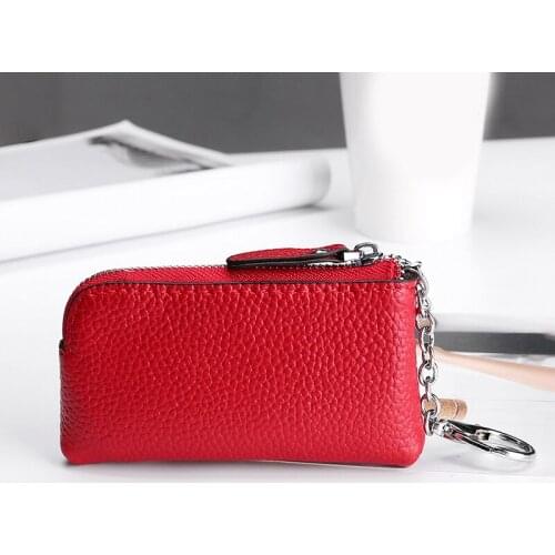 Unisex Vintage Coin Purse PU Leather Zipper Coin Purses Retro Women Men Small Money Key Holder Bag Pocket Organizer